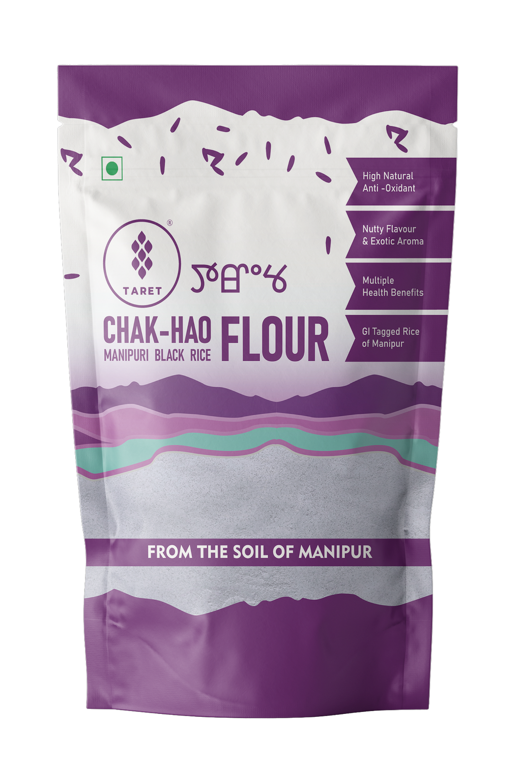 Manipuri Black Rice Flour - Chak_Hao - Healthy Natural Antioxidant